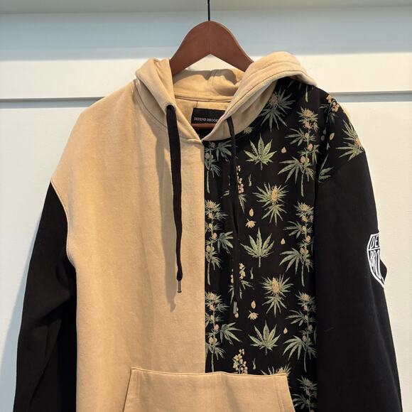 Defend Brooklyn X Marley Family Hoodie Men Large Leaf Print Colorblock - Picture 3 of 11
